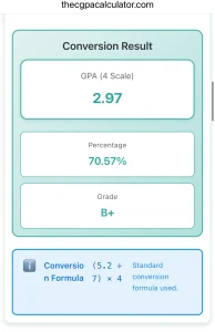 cgpa to gpa result