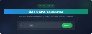 uaf cgpa calculator